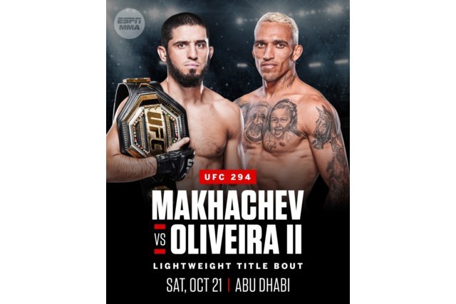 Watch.UFC 294 — Live Fight – Sault Ste.  Marie Nyheter