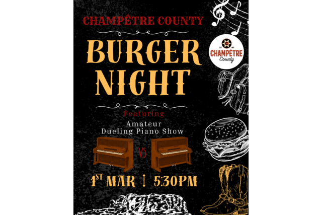 Saskatoon Burger Night & Dueling Pianos