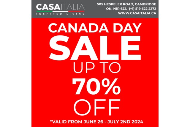 Canada Day sale 70%