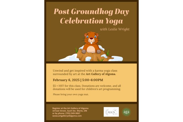 Post Groundhog Day Celebration karma yoga poster