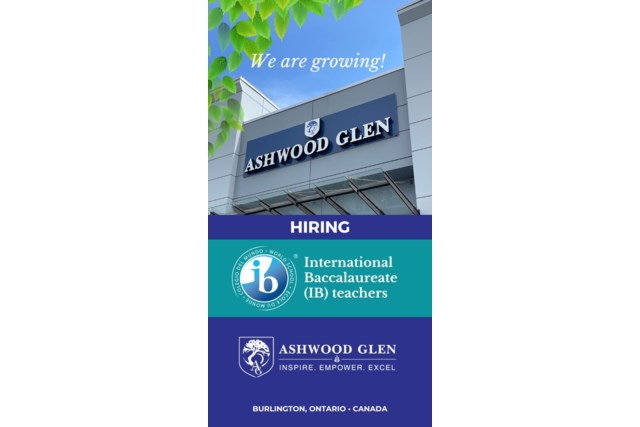 We are growing Hiring for an IB PYP teacher