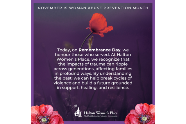 November is Woman Abuse Prevention Month Let's take real steps to end gender-based violence and build a safer future for all women and girls. Image Idea A purple ribbon or a background of a purple (2)