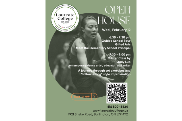 Feb 12 open house Poster