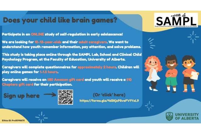 Recrutiment poster for self-regulation