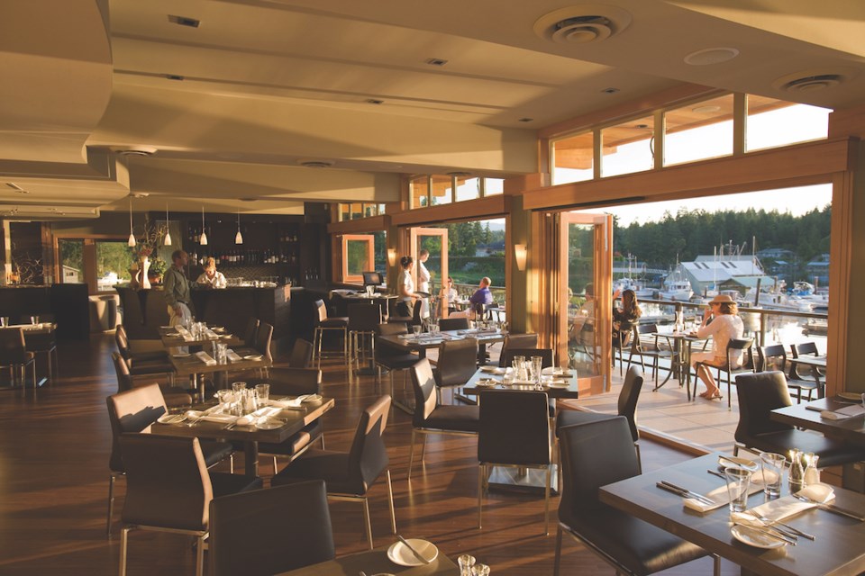 With floor-to-ceiling windows that overlook tidewater, the lagoon restaurant glows brilliantly at sunset. "For somebody like me who was born in a landlocked place," says Walter Kohli, CEO of the resort's management firm, "just to be on the ocean is an experience in itself."