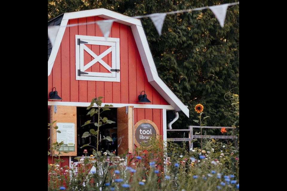 The Sunshine Coast Tool Library is located in Roberts Creek at One Tiny Farm.