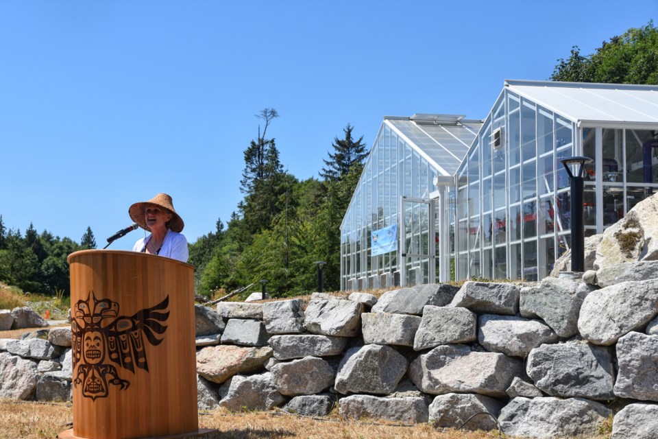 hiwus yalxwemult (Chief Lenora Joe) began by welcoming community members and local dignitaries, celebrating the environmental milestone. 