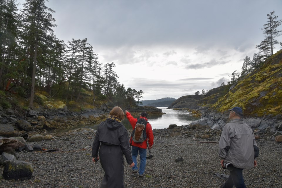 Bill Henwood, former planner at Parks Canada, points to an eagle nest he is well acquainted with at Jeddah Point, one of the areas now protected by the BC Parks Foundation.