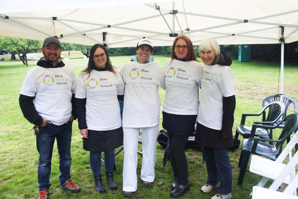 The Home Healthcare Network offers in-home care to families on the Coast. Pictured are Philippe Ratelle, Micheline Walkey, Caroline Gagne, Heather Whalen, and Viveca Ohm.