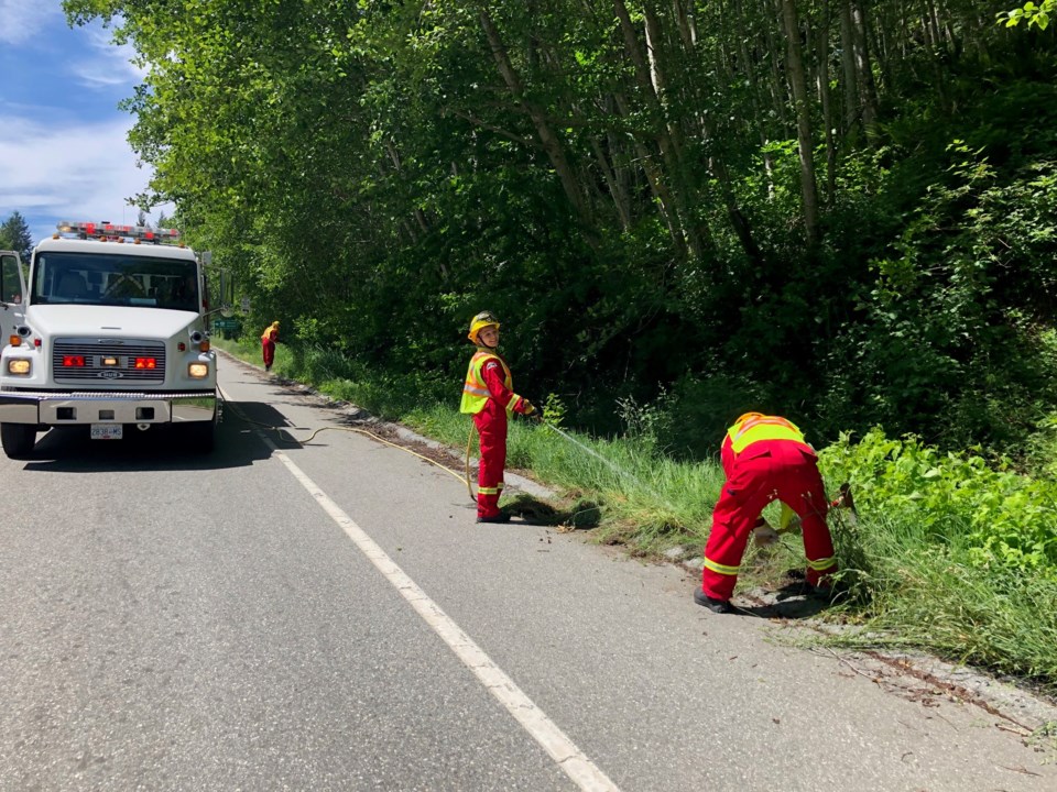 Highway brushfire June 2