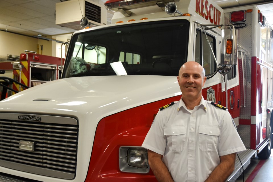 Dwight Davison, Sechelt's new fire chief. 