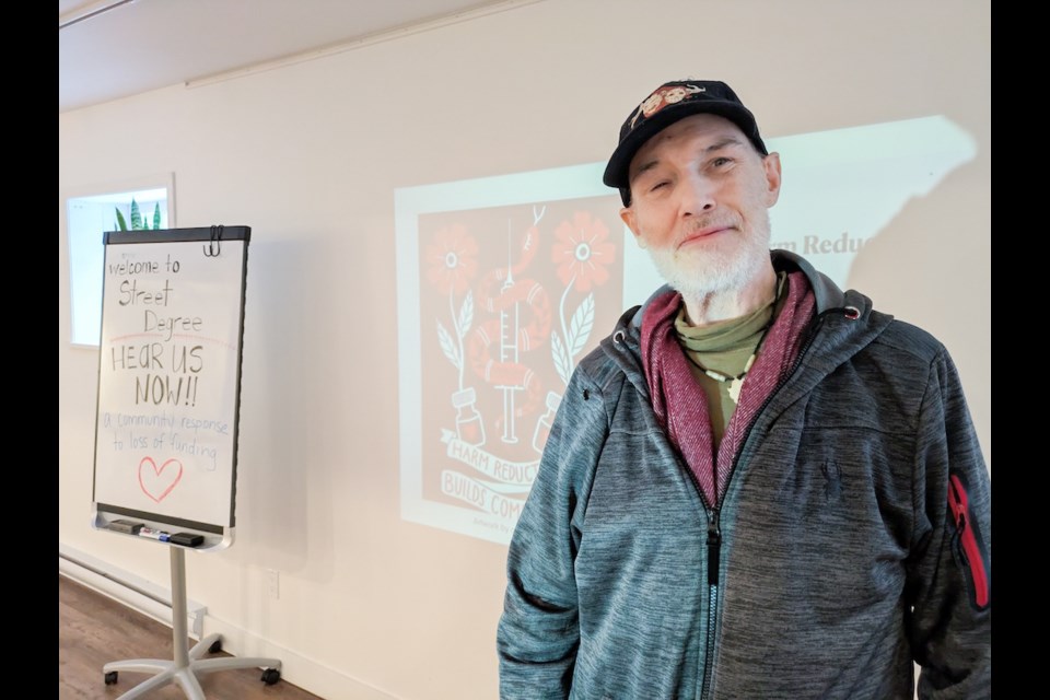 John Kerpan is one of the nine peer facilitators for the Sunshine Coast Street Degree, having taken a course so he could teach the program.