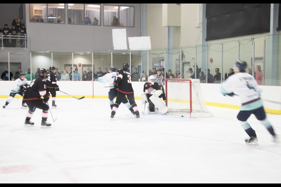 Raydon Parkes scores the Coastal Tsunami's inaugural hometown goal, Sept. 14. 