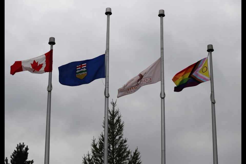 The Pride flag was hoisted at the Cochrane RancheHouse Aug. 21 around 4:30 p.m., kicking off a week's worth of Pride-related events in Cochrane.