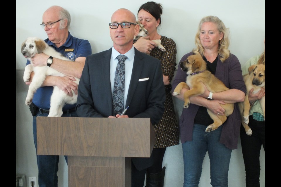 Mayor Jeff Genung announced Monday that the Cochrane and Area Humane Society will be the recipient of funds raised at his annual charity golf tournament this year, July 24 at The Links of GlenEagles. Interested participants can email jayne.dangerfield@cochrane.ca or call 403-851-2957.