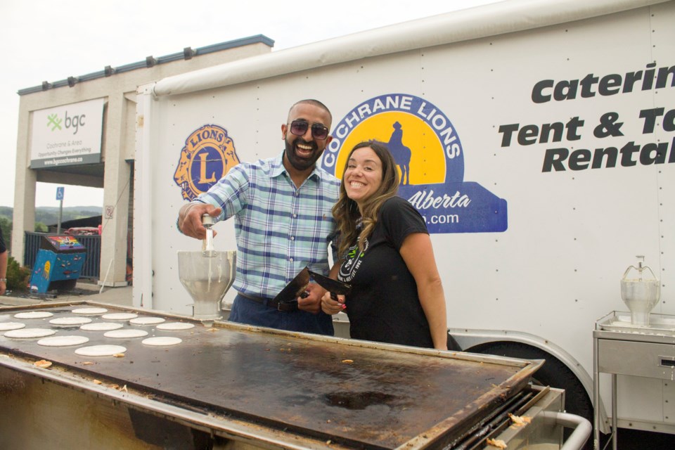 BGC Cochrane and Area, alongside the Cochrane Lions Club, hosted a delicious Stampede Breakfast for members of the community in their shared parking lot on July 6.