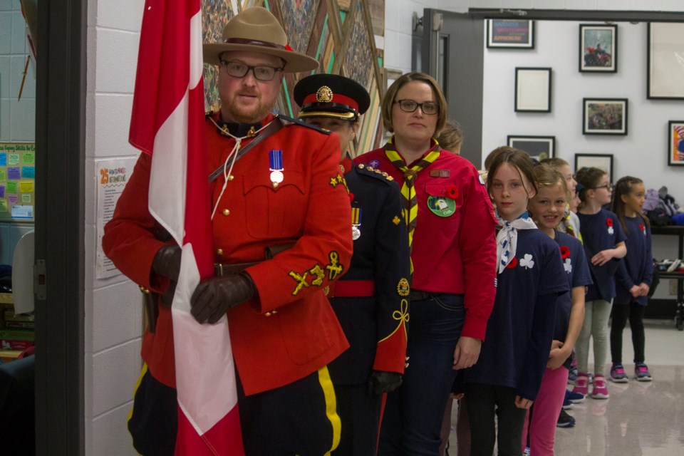 Glenbow Elementary School hosted a special Remembrance Day ceremony on Nov. 9.