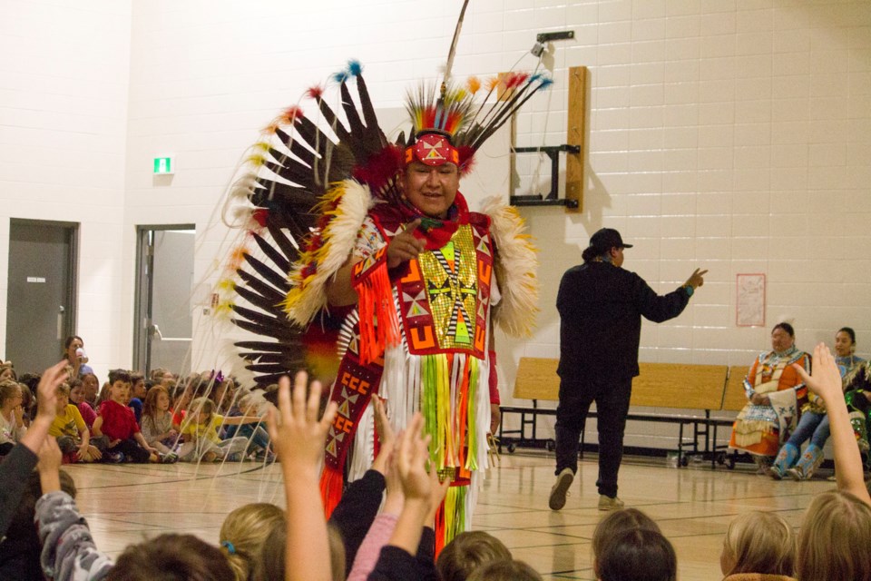 To honour National Indigenous Peoples' Day on June 21, Glenbow Elementary School in Cochrane held a powwow with families from Stoney Nakoda Nation on June 20.