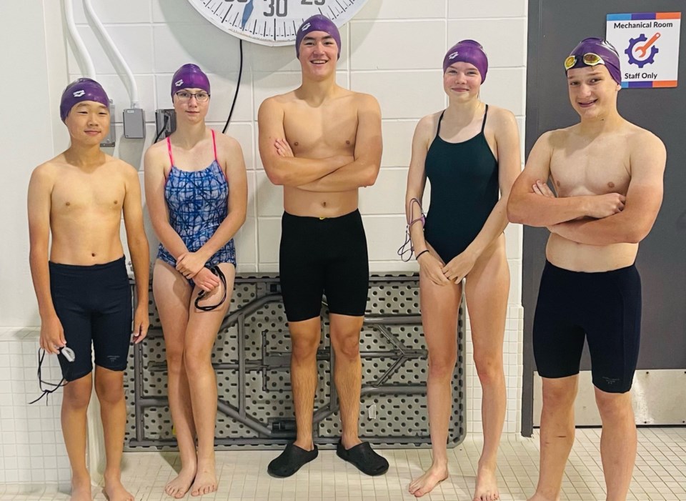 Comets swim club sends five athletes to the Alberta Summer Games 