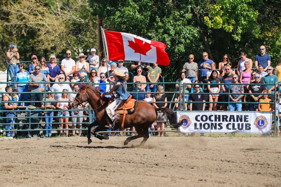 Image from a prior year at the Cochrane Lions Rodeo [submitted by Simon Wallis]