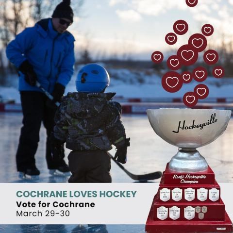 Cochrane shines red in support of Kraft Hockeyville bid - Cochrane News