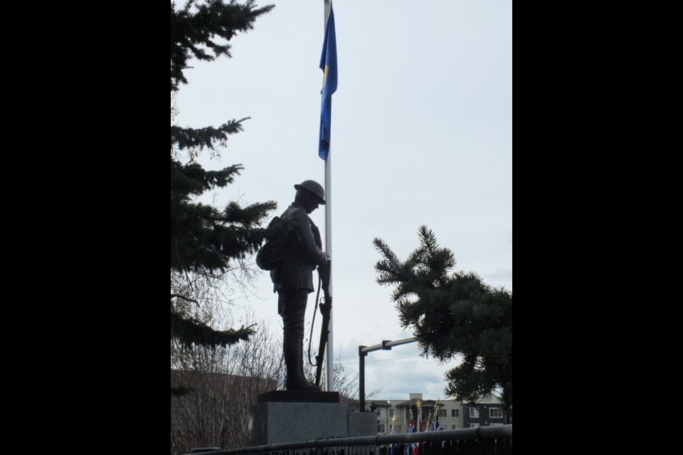 The Cenotaph was the scene of Remembrance Day ceremony.