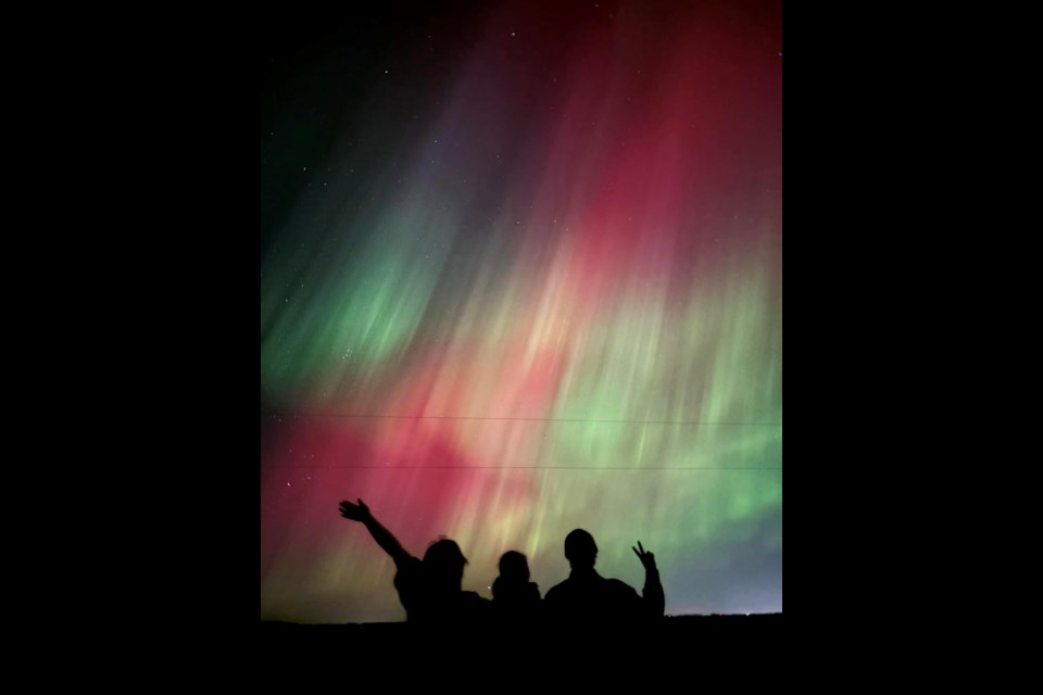 Northern Lights over Cochrane and area Oct. 10, 2024.