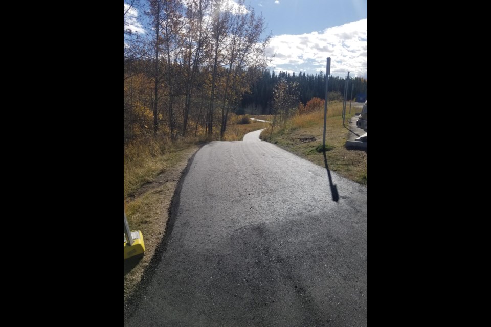 Paving completed on Historic Ranche and Glenbow Pathways Improvement Project.