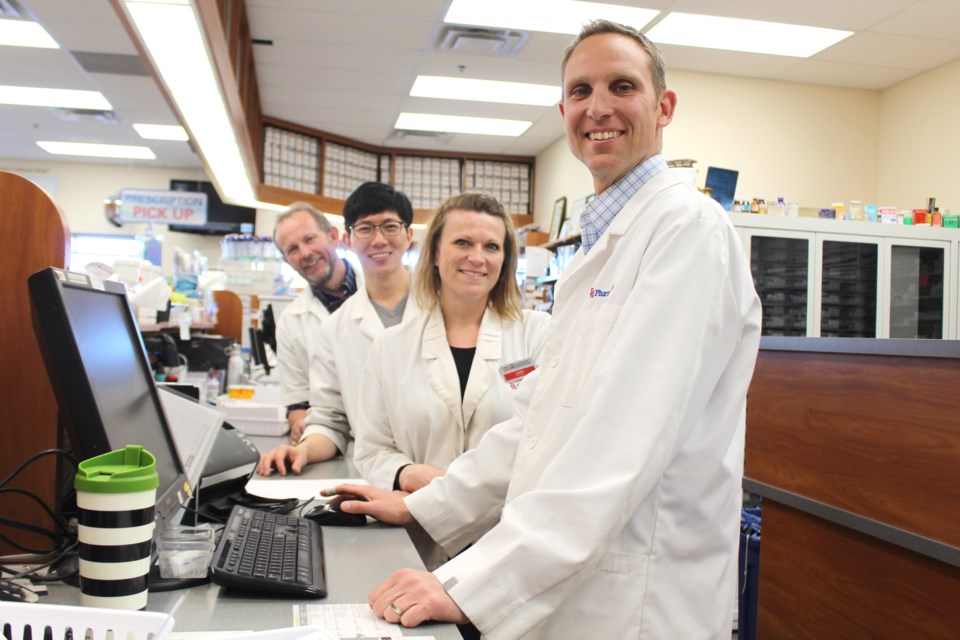 For Reid Kimmett and his Two Pharmacy team (pictured) customer service goes hand in hand with community works.