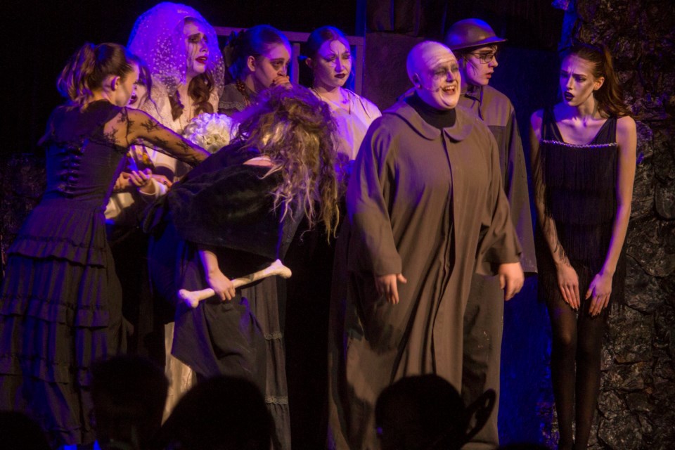 Performing arts students of Cochrane High hosted a Saturday matinee for their latest production of the Addams Family on Feb. 8. 