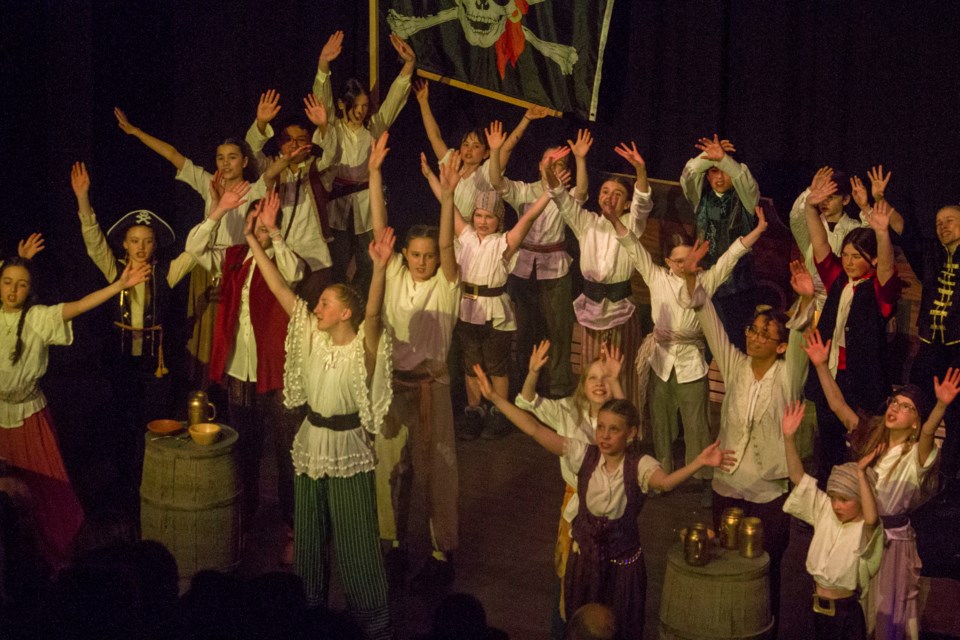 Take a Bow Community Theatre Society's youth actors hosted a sold-out show on Mar. 15 for their rendition of Forever Treasure Island at the RancheHouse Theatre.