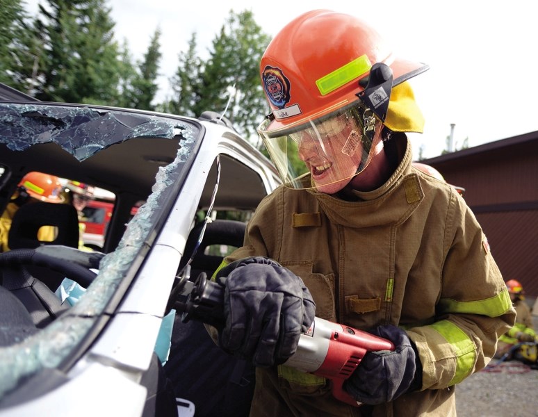 Fire cadet camp.