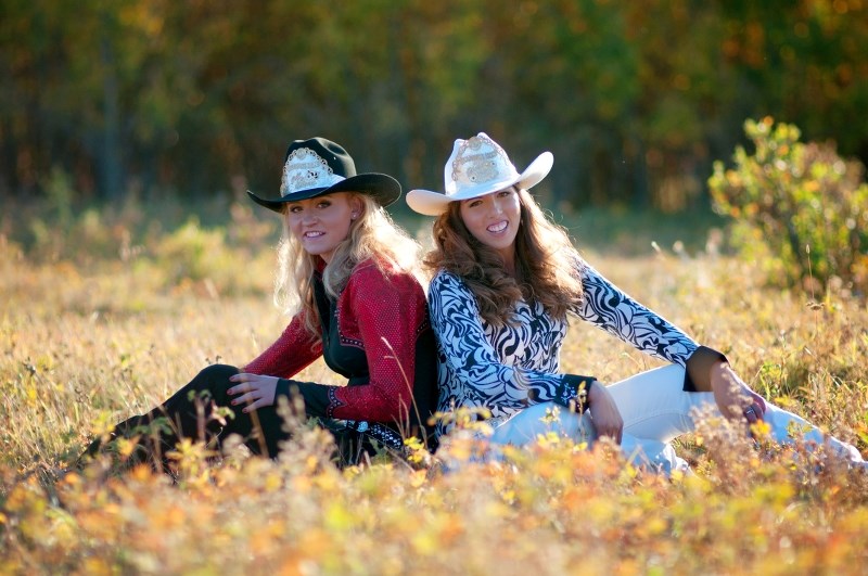 Cochrane Lions Rodeo princess Dalyce Gagnon (left) and queen Lexie Courtney say they are excited for the rodeo season to get underway.