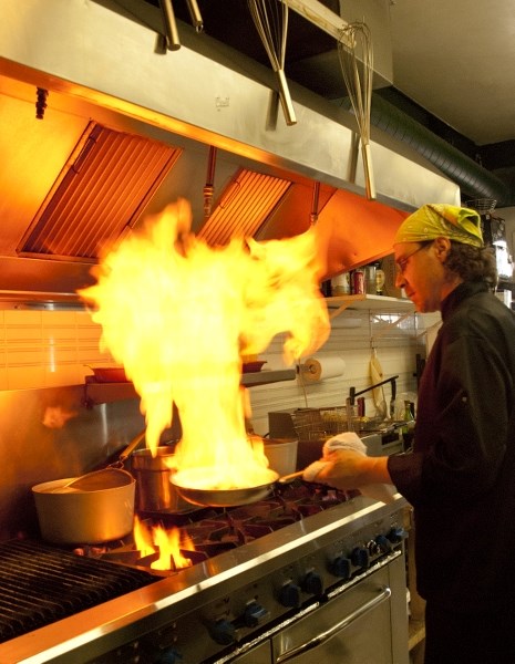 Chef Robert Langlois of Portofino Italian Ristorante turns up the heat in the kitchen April 18.