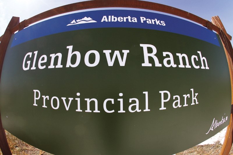 Glenbow Ranch Provincial Park boasts 25 kilometres of biking and walking trails with views of the Bow River Valley and rolling hills in the distance.