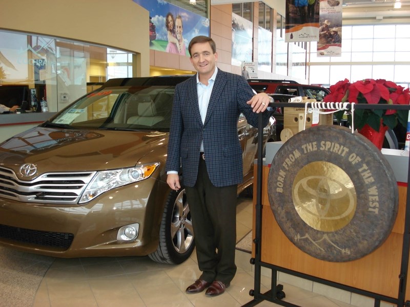 Alex Baum at the Cochrane Toyota dealership at 8 River Heights Drive.