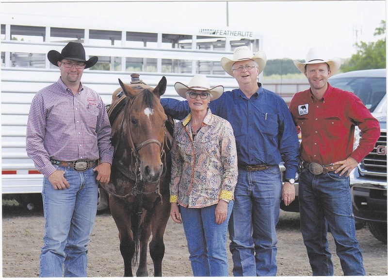 From left: Tim Edge, Sid, Judy Edge, Lynn Edge and Dean Edge at the Ponoka Stampede July 1 will all be a part of this year&#8217;s Calgary Stampede.