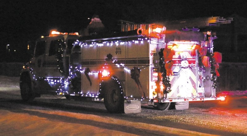 Santa visits Cochrane neighbourhoods last Christmas.