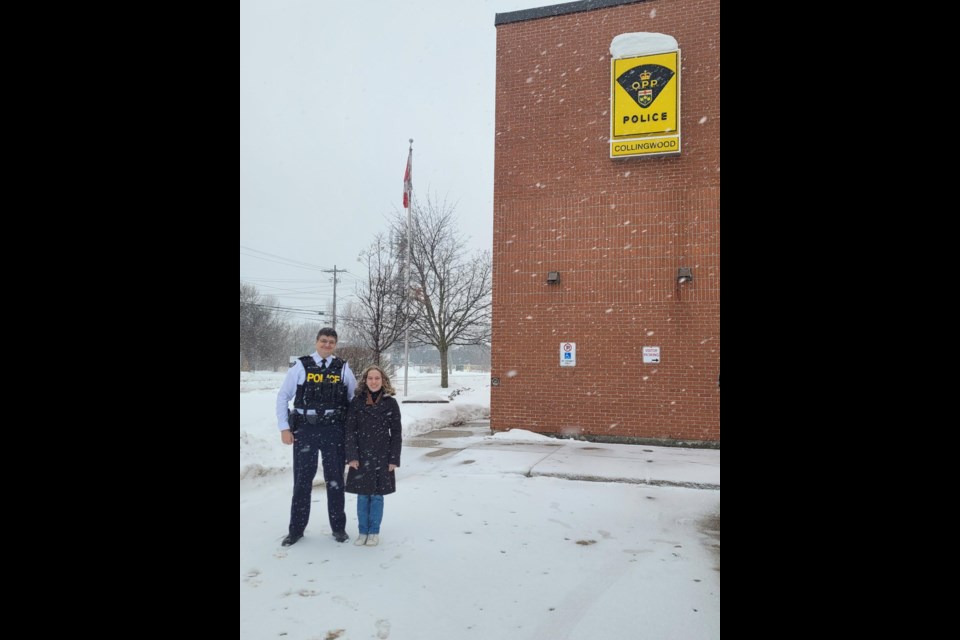 Inspector Loris Licharson and Abigail Desormeaux are excited about what the future will hold for the newly established OPP Youth Advisory Committee that aims to encourage positive engagement between officers and youth within the community.