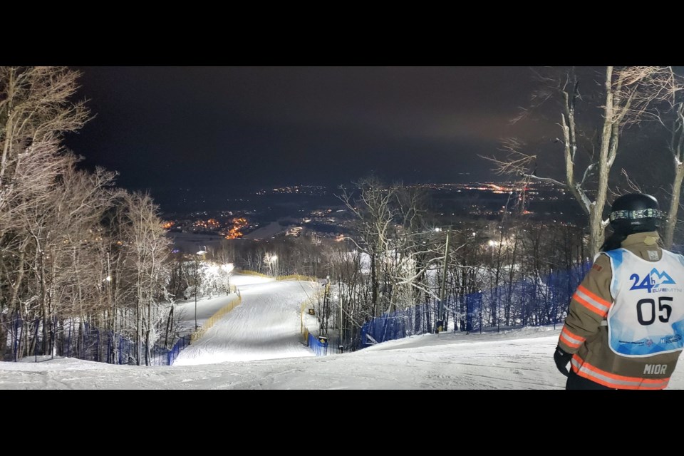 Skiers have a chance to claim the ski hill all to themselves during the overnight portion of the event.