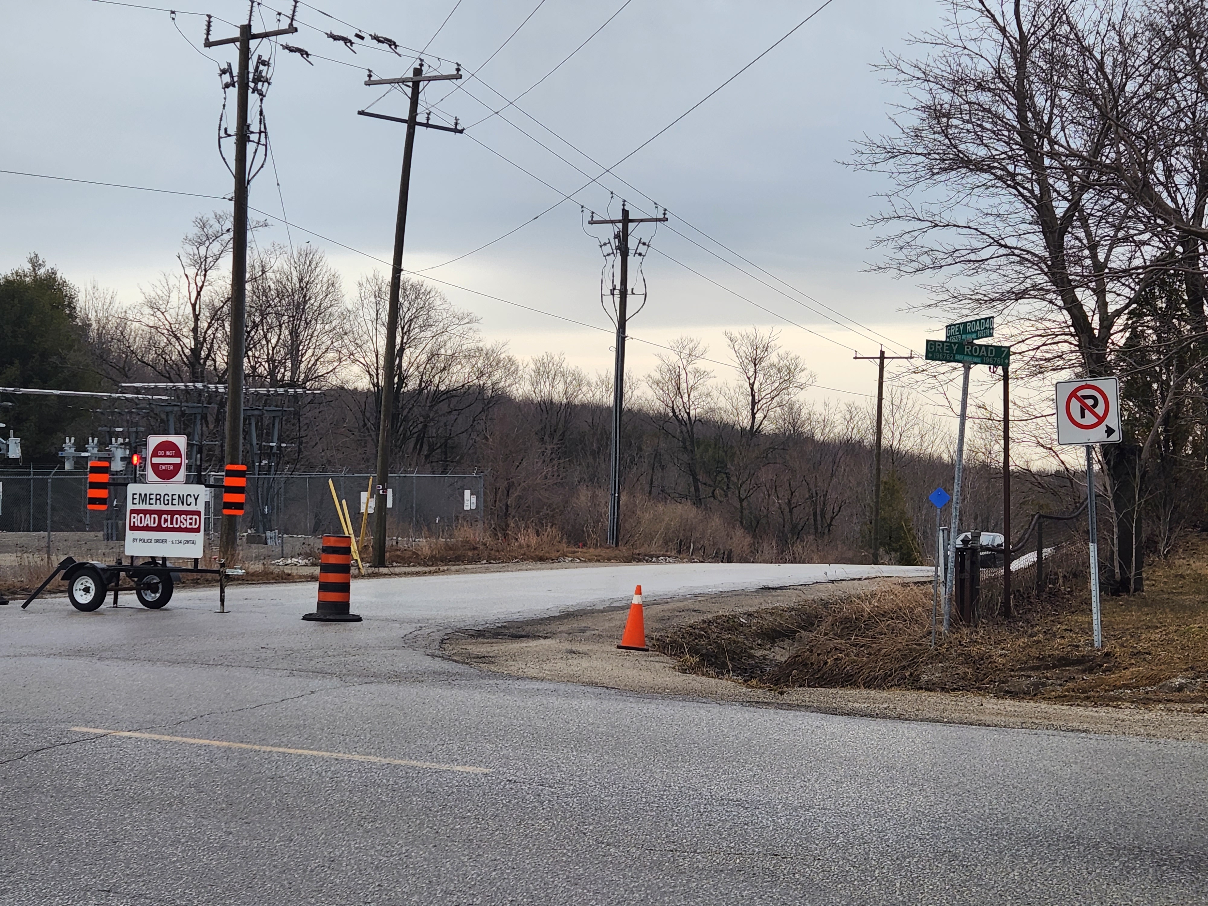 Grey County Road 40 closed due to wash out Collingwood News