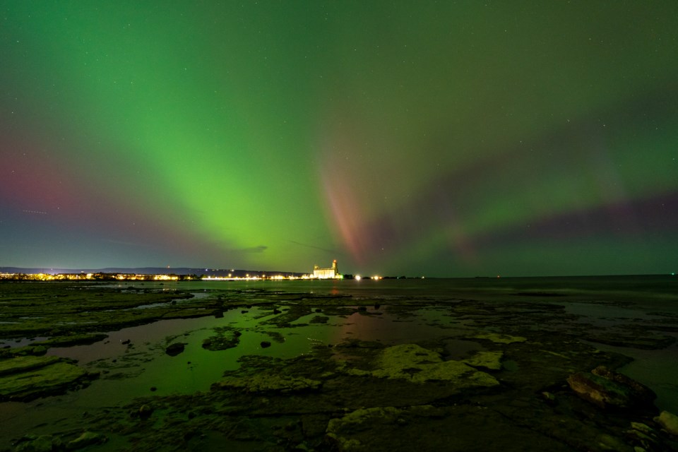 Northern Lights over Collingwood from Oct. 10 to 11, 2024.