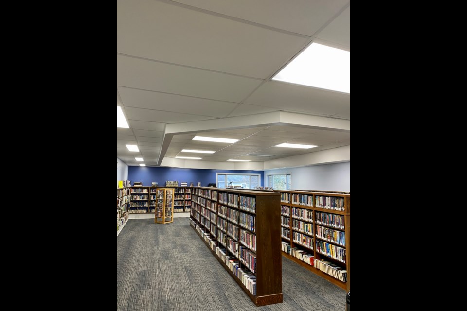 After the floor replacement and painting at the Markdale Library. 