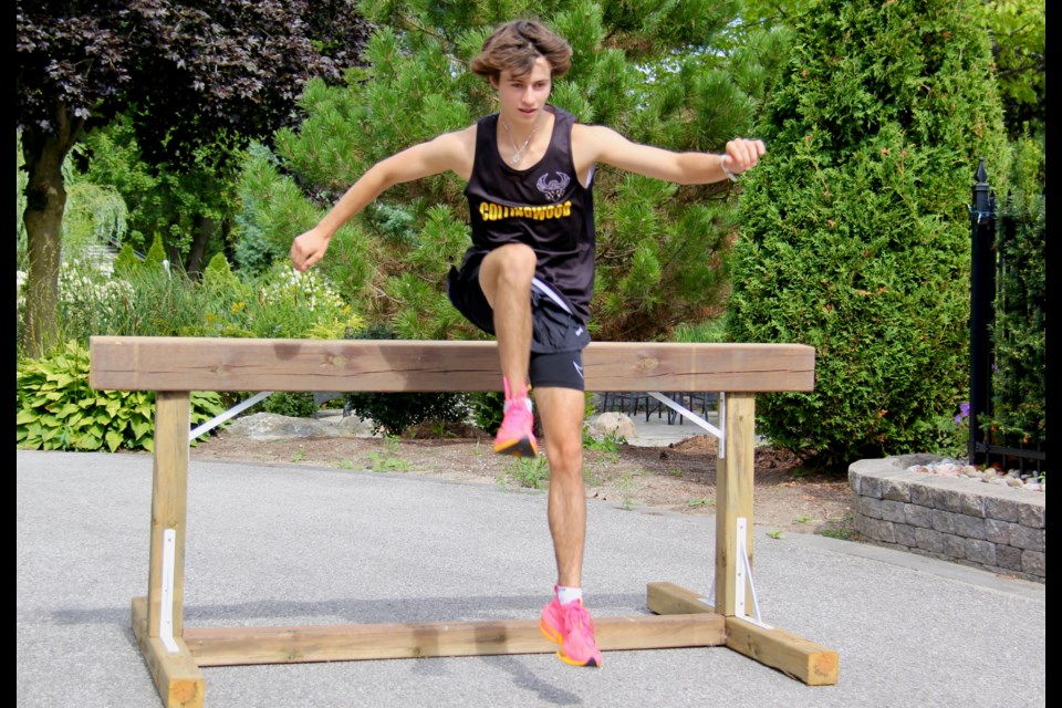 Wesley MacMillan, 17, of Nottawa won a silver medal in steeplechase at the Ontario Outdoor Track and Field Championships and fifth at the Youth Nationals this summer.