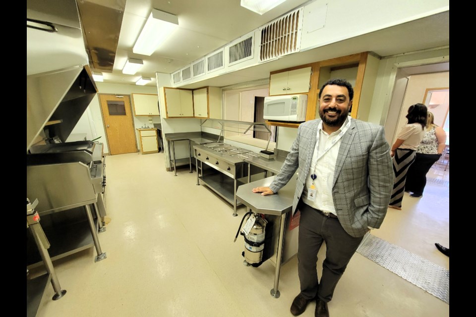 Mina Fayez-Bahgat, the County of Simcoe's general manager of social and community services, stands in the kitchen of the county's supportive rapid rehousing program at 199 Campbell St. in Collingwood.