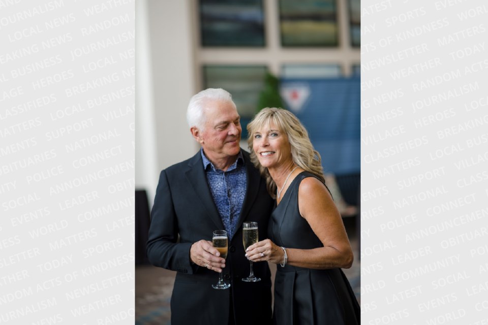 Paula Zubek, chair of the Care Gala in support of the Hospice Georgian Triangle Foundation, is shown with husband and event sponsor Patrick Coulter, of Coulter Dawe and Associates.