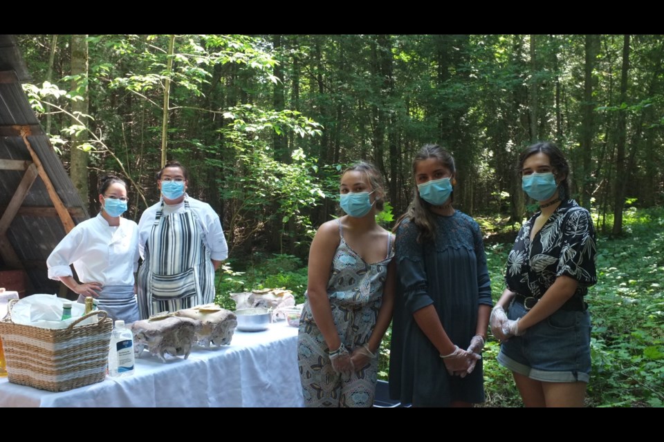 The five women who participated in the Indigenous culinary internship at Riverstone Retreat included (in no particular order): Brenda Beardy-Henry, Muckpaloo Ipeelie, Kove Sartor, Ruth Duncan, and Aubrey Urbshott. Contributed photo