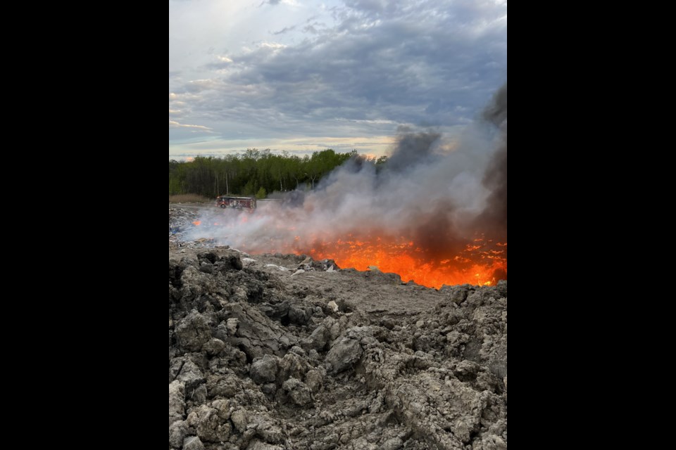 Collingwood Fire Department responded to a fire call at the landfill on the Tenth Line on May 13 at around 6 a.m. 