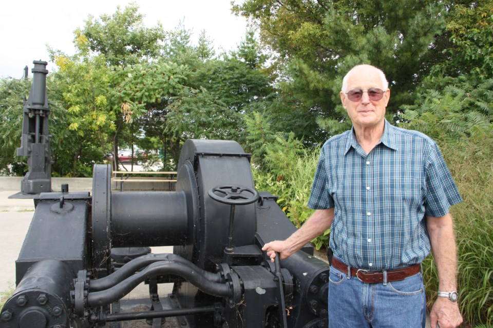 Barry Underdown used to operate the winch as part of his job as a rigger at the Collingwood Shipyards. Erika Engel/CollingwoodToday