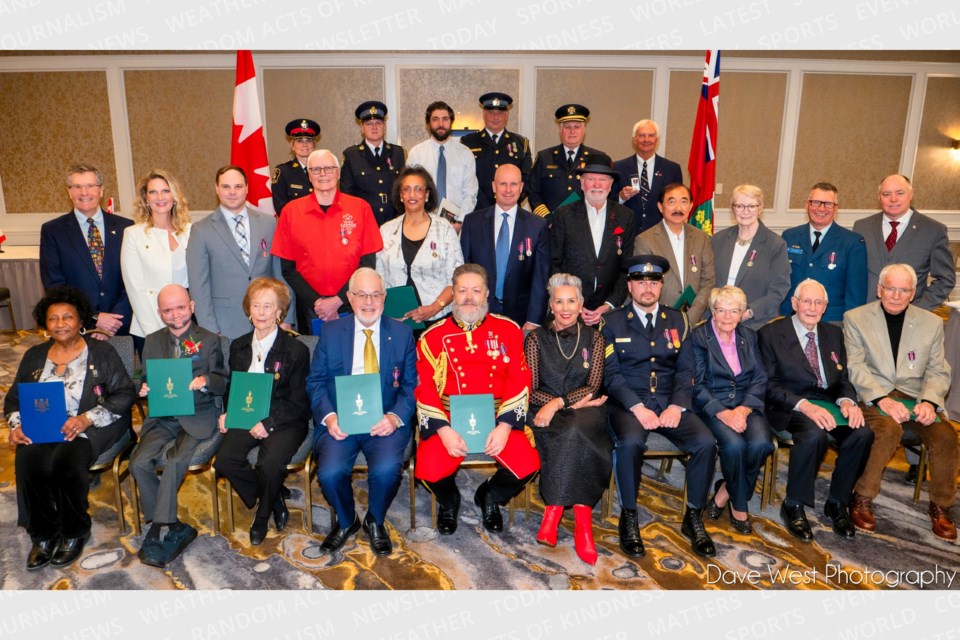 The recipients of King Charles III Coronation medals gathered at a ceremony on March 18 at Nottawasaga Inn Resort. 